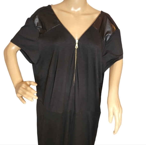 NWT Ashley Stewart Black Stretchy Jumper Short Sleeves Size 22/24 3X - Picture 7 of 13